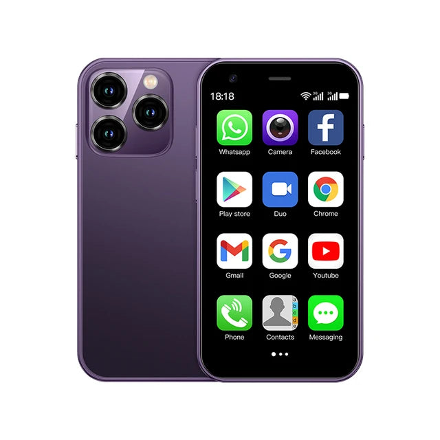 Minidy I15 purple, mini phone, unlocked screen image